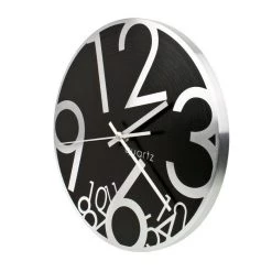 Black Tumbler Aluminium Wall Clock (30cm)