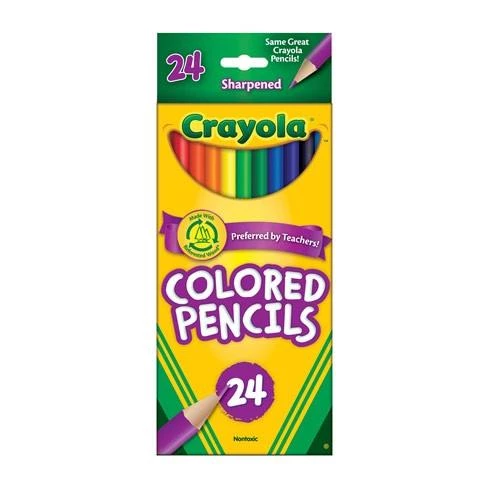 Crayola Long Coloured Pencils (24pc)