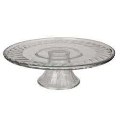 Libbey Pasterlero Glass Cake Plate Valentines Day