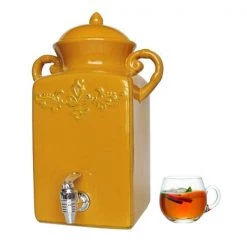 Tuscan Coastal Gold Beverage Dispenser