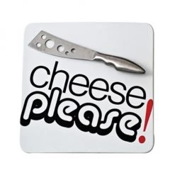 S&P Party Cheese Please Plate & Knife