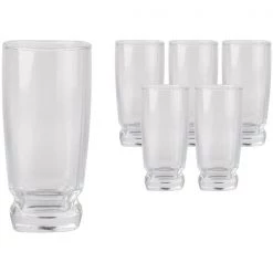 Day By Day Quadro Tumbler Glass Set (6pc) Glasses & Stemware