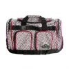 Dejuno Cheetah Duffle Bag - Red Piping BAGS & WALLETS