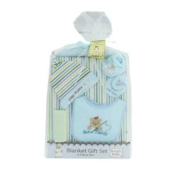 Snugly Baby Bibs & Clothing Blanket Gift Set (6pc) - Gone Fishing