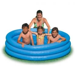 Intex Inflatable Crystal Blue Ring Pool (1.47m) BOYS GIFTS