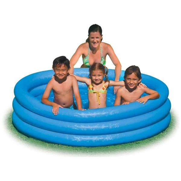 Intex Inflatable Crystal Blue Ring Pool (1.47m) BOYS GIFTS