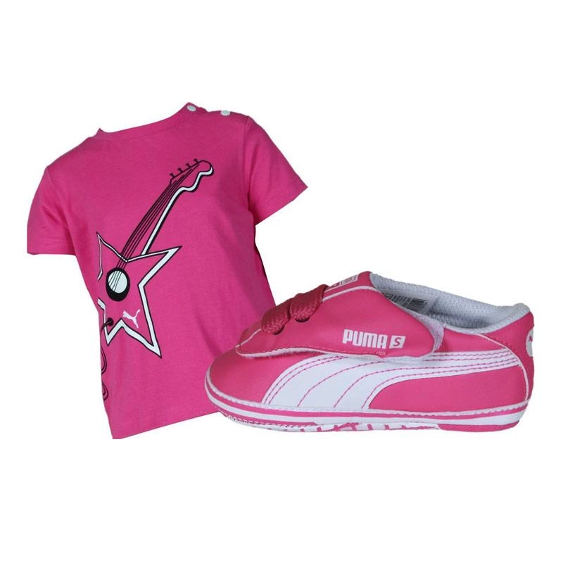 Puma Rockstar Shoes & T'Shirt Crib Pack - Pink BABY & TODDLER GIFTS