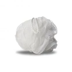 Nylon White Shower Body Pouf