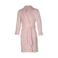 Essential Fleece Bathrobe - Pink Last Chance - Final Few