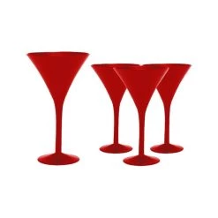 S&P Red Martini Glasses (4pc) ENGAGEMENT & WEDDING