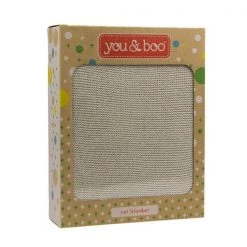 You & Boo Blankets & Bedding Cot Blanket - Stone