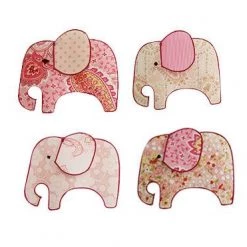 Tiger Tribe Single String Mobile - Pink Elephant