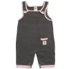 Nurtured By Nature Kiwiana Bud Button Overall - Charcoal & Pink