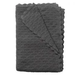 Nurtured By Nature Bud Lace Blanket - Charcoal Kiwiana