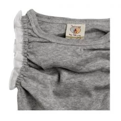 Nurtured By Nature Kiwiana Organic Frilly Romper - Pebble