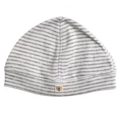 Nurtured By Nature Organic Cotton Beanie - Pebble Stripe