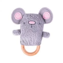 O.B Designs Rattles & Teething Items Ding A Ring Teether Rattle - Moe Mouse