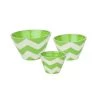 Alumenti Green Chevron Bowl Trio (3pc)