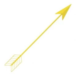 Me & My Trend Metal Arrow Wall Art - Yellow