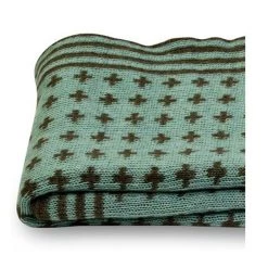 Me & My Trend Last Chance - Final Few Reversible Mint Cross Throw