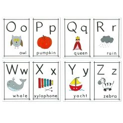 Pint Size Alphabet Wall Frieze - Tiny Tots Kiwiana
