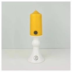 Notre Vie Last Chance - Final Few Glossy White Candle Holder - Small