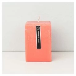 Notre Vie Andles Couleur Couture Square Pillar Candle - Sweetpea & Peony