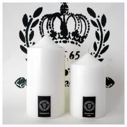 Notre Vie Country Style Wide Bell Top Pillar Candle (100hr) - Fleur De Linen