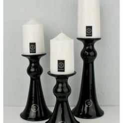 Notre Vie Country Style Wide Bell Top Pillar Candle (100hr) - Fleur De Linen