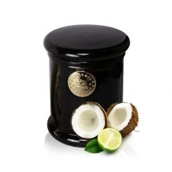 Surmanti Black Long Burning EcoSoya Candle - Lime & Coconut
