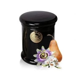 Surmanti Long Burning EcoSoya Candle - Pear & Passionflower Black