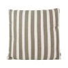The Good Housewife Cushions Stripe Cushion - Flint Grey