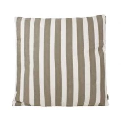 The Good Housewife Cushions Stripe Cushion - Flint Grey