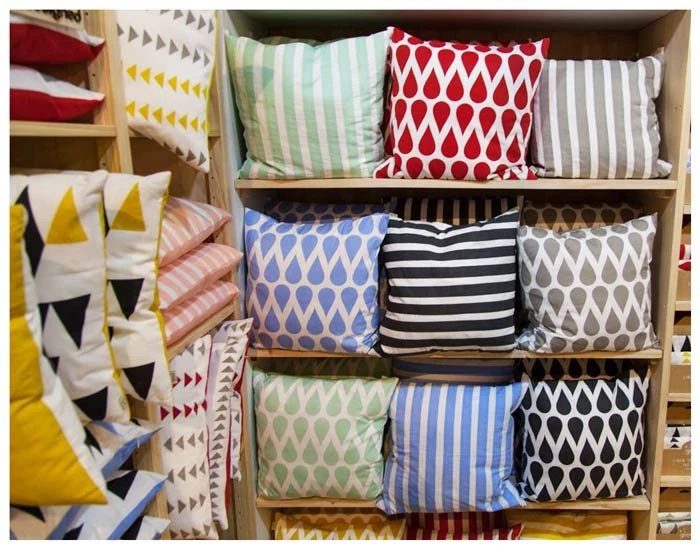 The Good Housewife Arrow Cushion - Silt Green