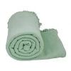 The Good Housewife Cotton Tassle Throw - Silt Green Last Chance - Final Few