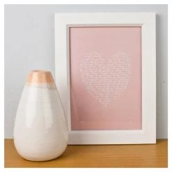 Cenario Pink Love Wall Print (A4)