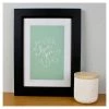 Cenario Wall Prints A4 Print - Love You (Mint)