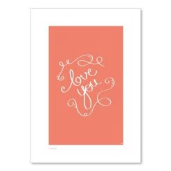 Cenario A4 Print - Love You (Orange)