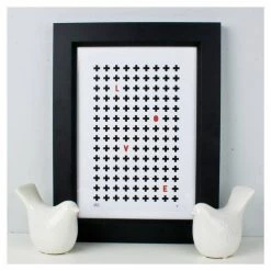 Dekor Studio Monochrome Print (A4) - Hidden Love