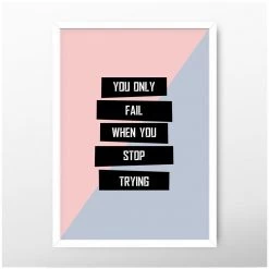 Dekor Studio Don't Stop Trying Wall Print Wall Prints