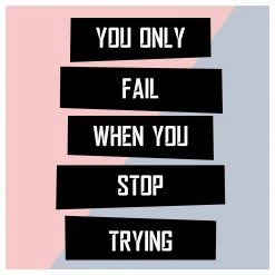 Dekor Studio Don't Stop Trying Wall Print Wall Prints