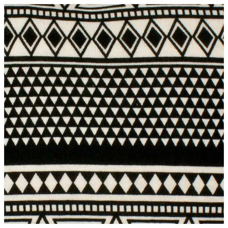 Stoneleigh & Roberson Black & Cream Aztec Cushion Last Chance - Final Few