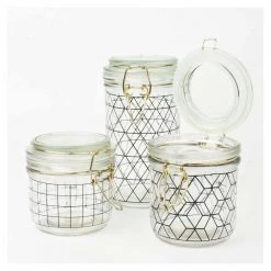 Present Time Black Diamond Canister - Large