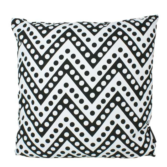Stoneleigh & Roberson Polka Dot Chevron Cushion