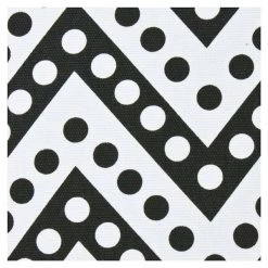 Stoneleigh & Roberson Polka Dot Chevron Cushion