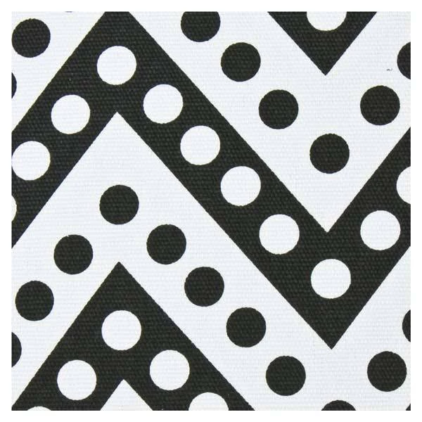 Stoneleigh & Roberson Polka Dot Chevron Cushion