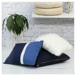 Jason Blue & White Stripe Cushion
