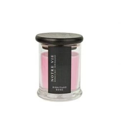 Notre Vie Andles Couleur Couture Glass Metro Candle - Heritage Rose