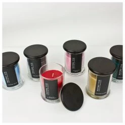 Notre Vie Andles Couleur Couture Glass Metro Candle - Heritage Rose