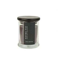 Notre Vie Couleur Couture Glass Metro Candle - Chai Mocha